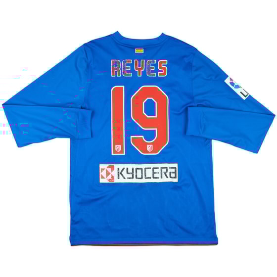 2010-11 Atletico Madrid Match Issue Away L/S Shirt Reyes #19