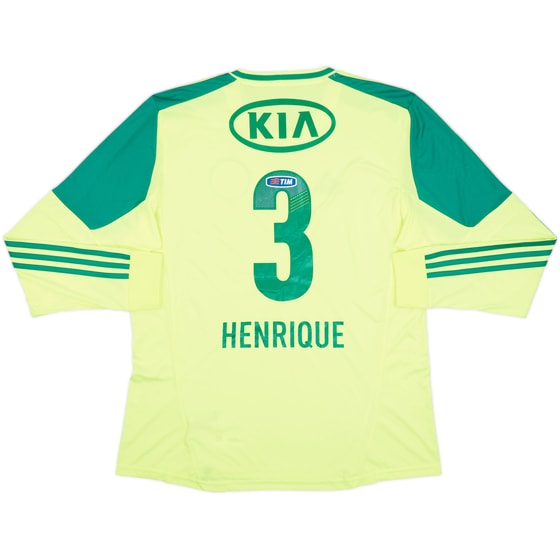 2012 Palmeiras Away L/S Shirt Henrique #3 (XL)