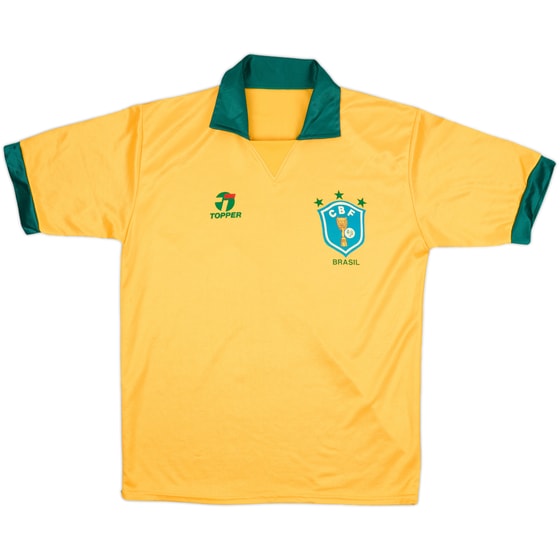 1990 Brazil Home Shirt - 8/10 - (L)