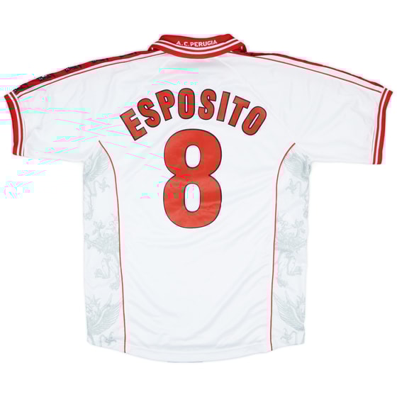 1999-00 Perugia Match Worn Away Shirt Esposito #8