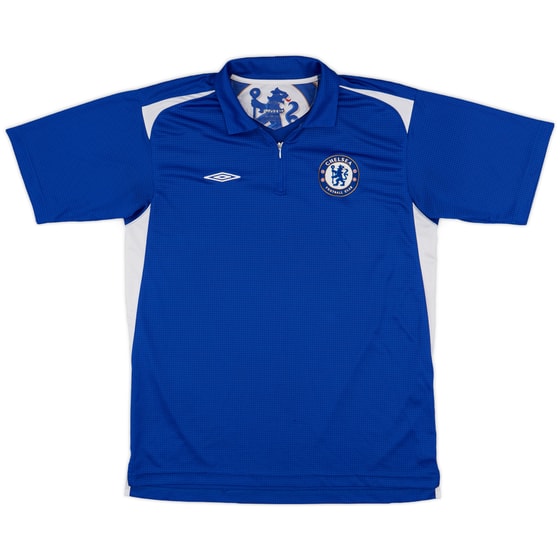 2005-06 Chelsea Umbro 1/4 Zip Polo Shirt - 8/10 - (L)