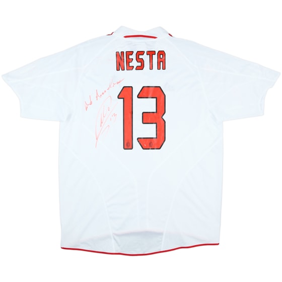 2004-05 AC Milan Signed Away Shirt Nesta #13 - 6/10 - (XL)