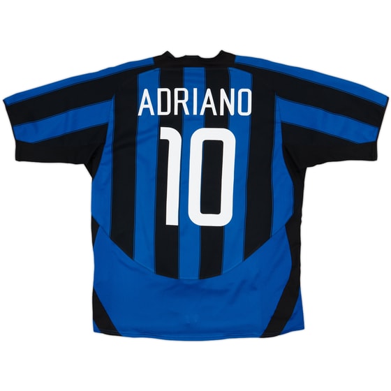 2003-04 Inter Milan Home Shirt Adriano #10 - 6/10 - (L)
