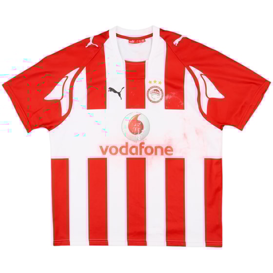 2007-08 Olympiakos Home Shirt - 4/10 - (XL)