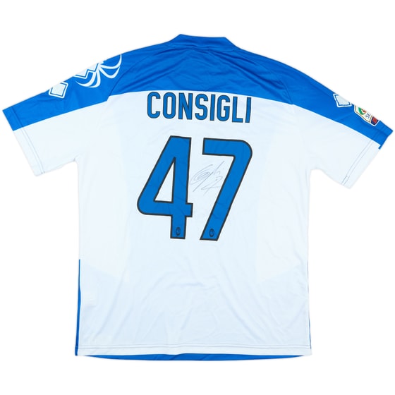 2012-13 Atalanta Match Issue Signed GK Shirt Consigli #47