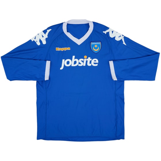 2010-11 Portsmouth Home L/S Shirt - 6/10 - (L)