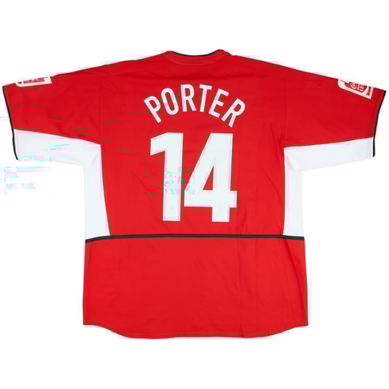2004-05 Hartlepool Match Issue Third Shirt Porter #14