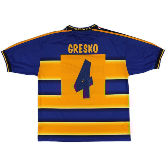 2001-02 Parma Home Shirt Gresko #4 - 6/10 - (M)