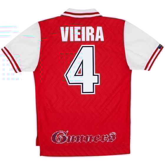 1996-98 Arsenal Home Shirt Vieira #4 - 8/10 - (S)