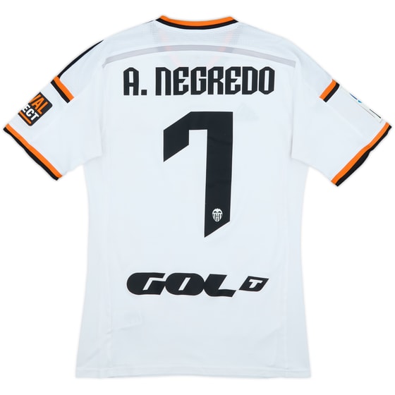2014-15 Valencia Home Shirt A.Negredo #7 - 8/10 - (S)