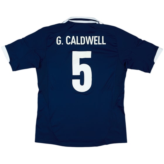 2011 Scotland Match Issue Home Shirt G.Caldwell #5