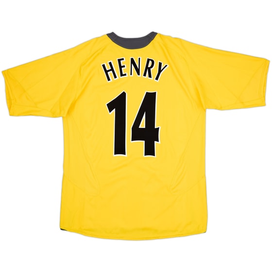 2005-06 Arsenal Away Shirt Henry #14 - 8/10 - (L)