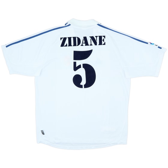 2001 Real Madrid Home Shirt Zidane #5 - 4/10 - (XL)