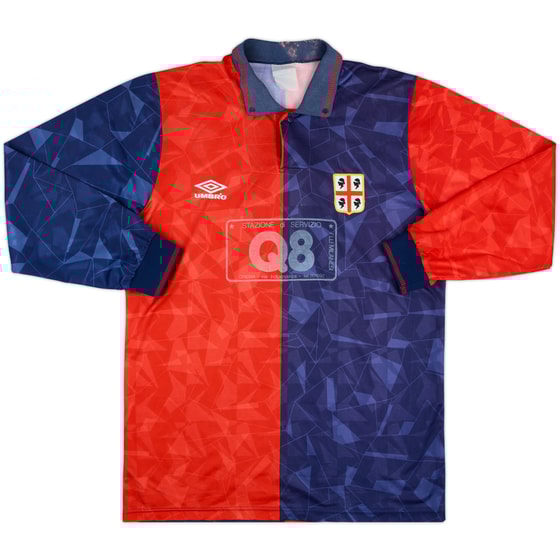 1990-93 Cagliari Match Issue Home L/S Shirt #10