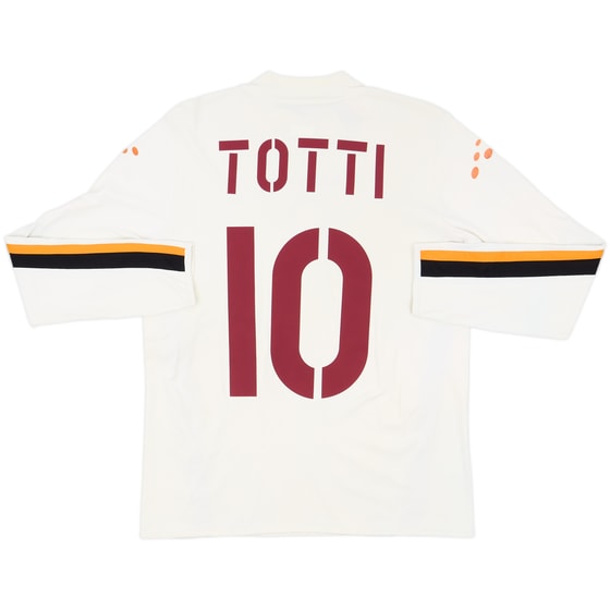 2003-04 Roma Away L/S Shirt Totti #10 - 6/10 - (M)