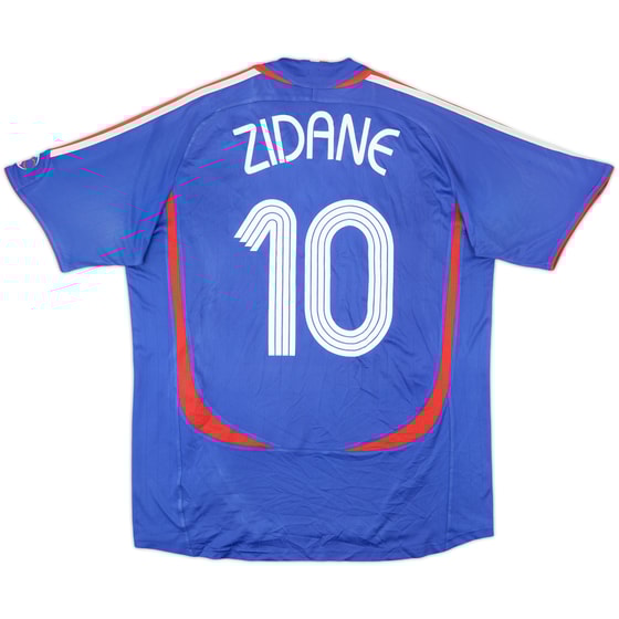 2006-07 France Home Shirt Zidane #10 - 6/10 - (L)