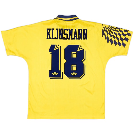 1991-95 Tottenham Away Shirt Sheringham #10 - 9/10 - (L)