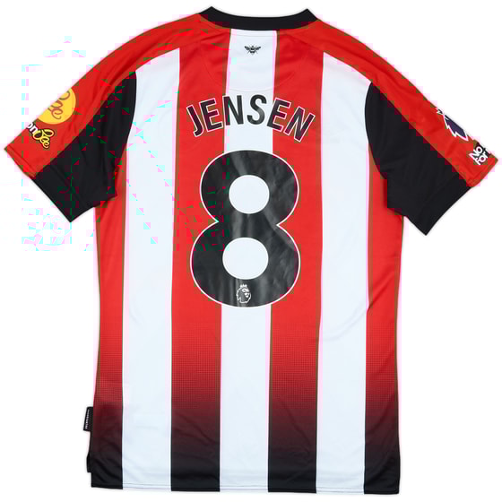 2024-25 Brentford Match Issue Home Shirt Jensen #8