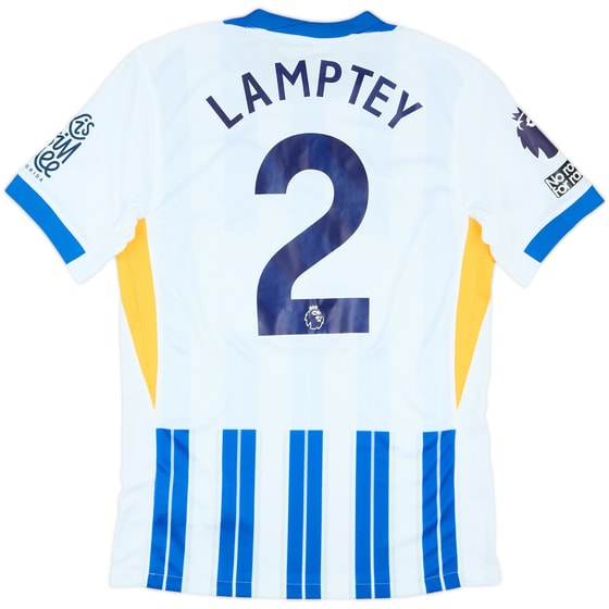 2024-25 Brighton Match Issue Home Shirt Lamptey #2