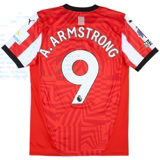 2024-25 Southampton Match Issue Home Shirt A.Armstrong #9