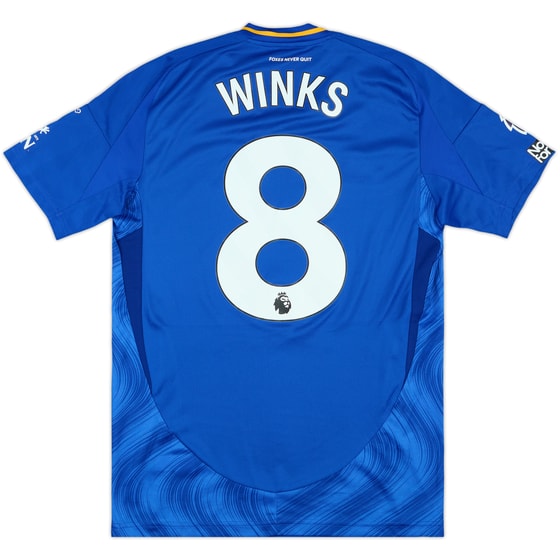 2024-25 Leicester Match Issue Home Shirt Winks #8