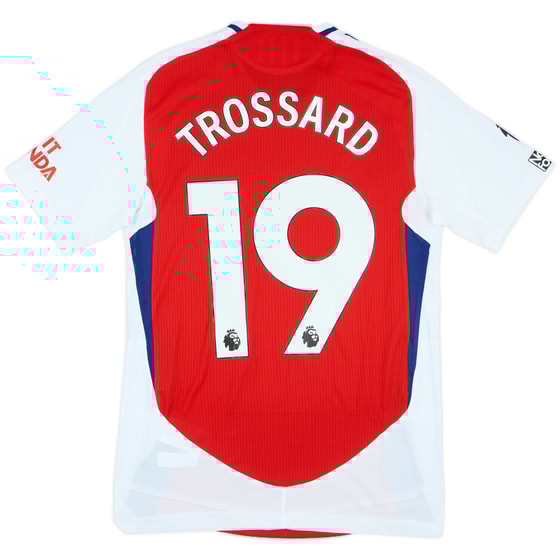 2024-25 Arsenal Match Issue Home Shirt Trossard #19