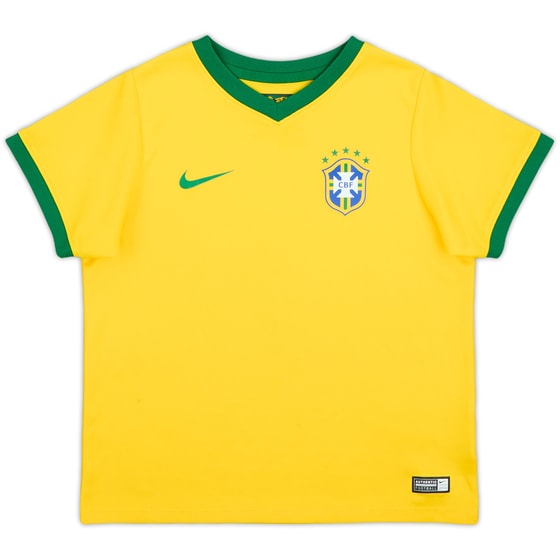 2014-15 Brazil Home Shirt - 6/10 - (6-7 Years)