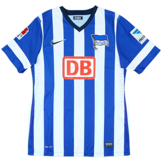 2013-14 Hertha Berlin Player Issue Home Shirt - 6/10 - (L)