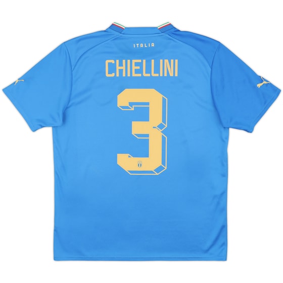 2022-23 Italy Home Shirt Chiellini #3 - 10/10 - (L)