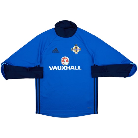2015-16 Northern Ireland adidas Drill Top - 9/10 - (S)