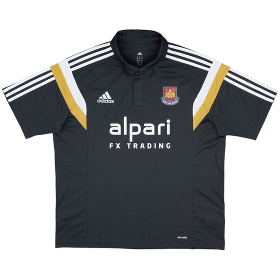 2014-15 West Ham adidas Polo Shirt - 9/10 - (XL)