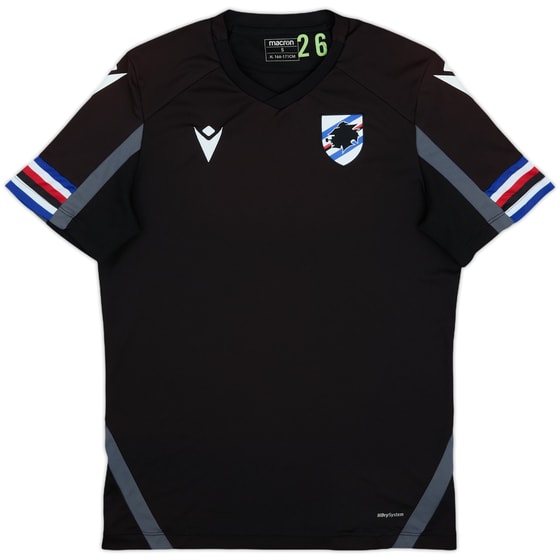 2021-22 Sampdoria Macron Player Issue Training Shirt #26 - 9/10 - (S)
