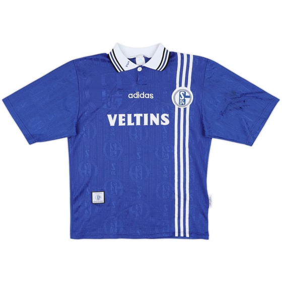 1997-98 Schalke Signed Home Shirt - 5/10 - (S)