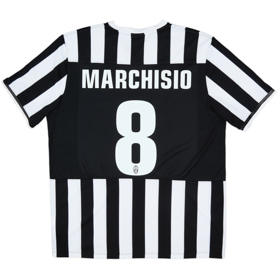 2013-14 Juventus Home Shirt Marchisio #8 - 9/10 - (XL)