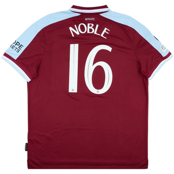 2021-22 West Ham Home Shirt Noble #16 - 9/10 - (XXL)