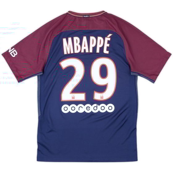 2017-18 Paris Saint-Germain Home Shirt Mbappe #29 - 9/10 - (S)