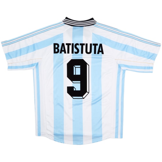 1998-99 Argentina Home Shirt Batistuta #9 - 9/10 - (L)