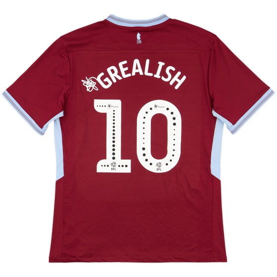2018-19 Aston Villa Home Shirt Grealish #10 - 6/10 - (L)