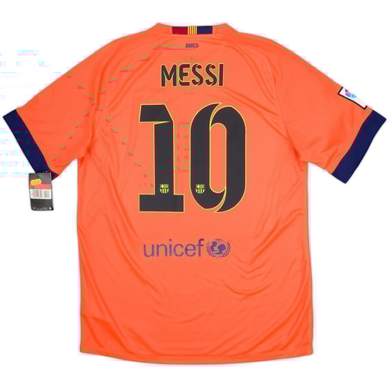2014-15 Barcelona Away Shirt Messi #10 (L)