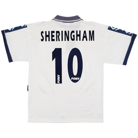 1995-97 Tottenham Home Shirt Sheringham #10 - 7/10 - (M)