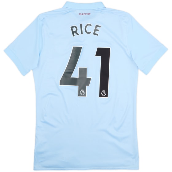 2017-18 West Ham Third Shirt Rice #41 - 6/10 - (S)