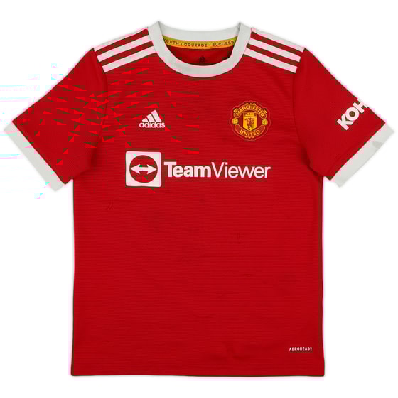 2021-22 Manchester United Home Shirt - 5/10 - (M.Boys)