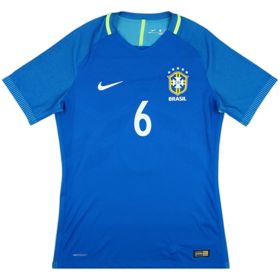 2016-17 Brazil Match Issue Away Shirt #6