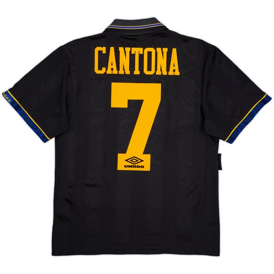 1993-95 Manchester United Away Shirt Cantona #7 - 6/10 - (S)