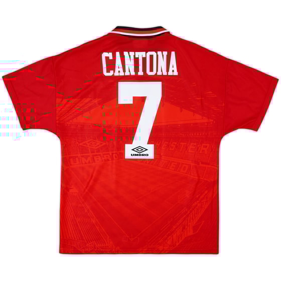 1994-96 Manchester United Home Shirt Cantona #7 - 8/10 - (M)