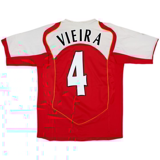 2004-05 Arsenal Home Shirt Vieira #4 - 6/10 - (M)
