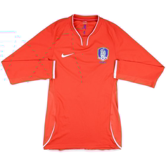 2008-10 South Korea Player Issue Home L/S Shirt - 8/10 - (XXL)