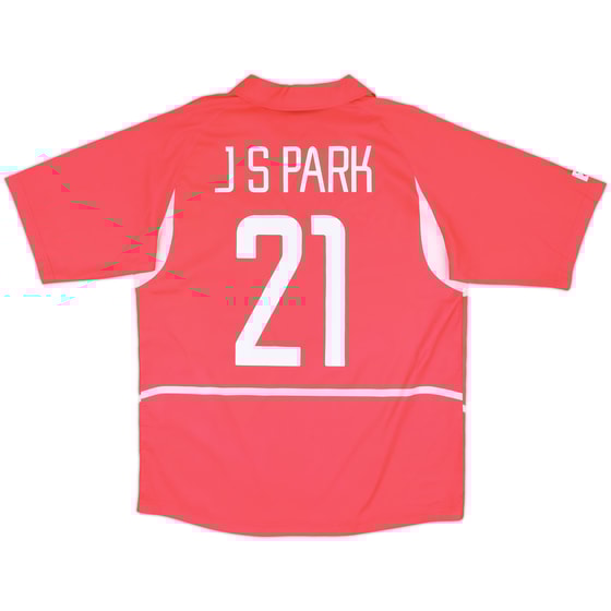 2002-03 South Korea Home Shirt J.S.Park #21 - 10/10 - (L)