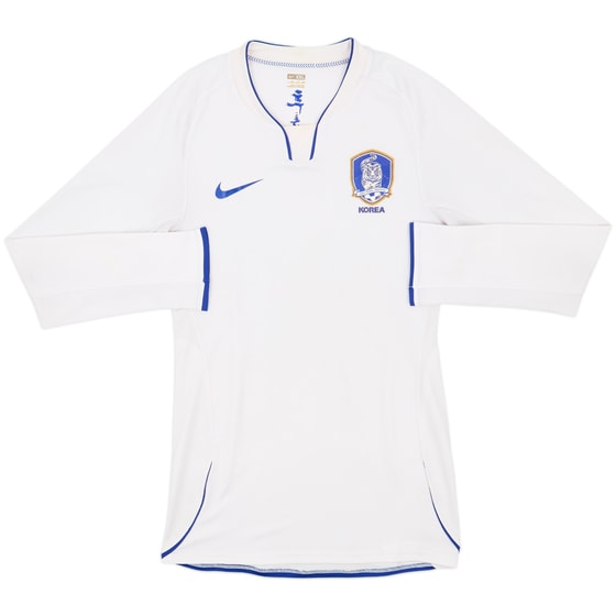 2008-10 South Korea Authentic Away L/S Shirt - 6/10 - (XXL)