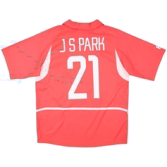 2002-03 South Korea Home Shirt J.S.Park #21 - 10/10 - (M)